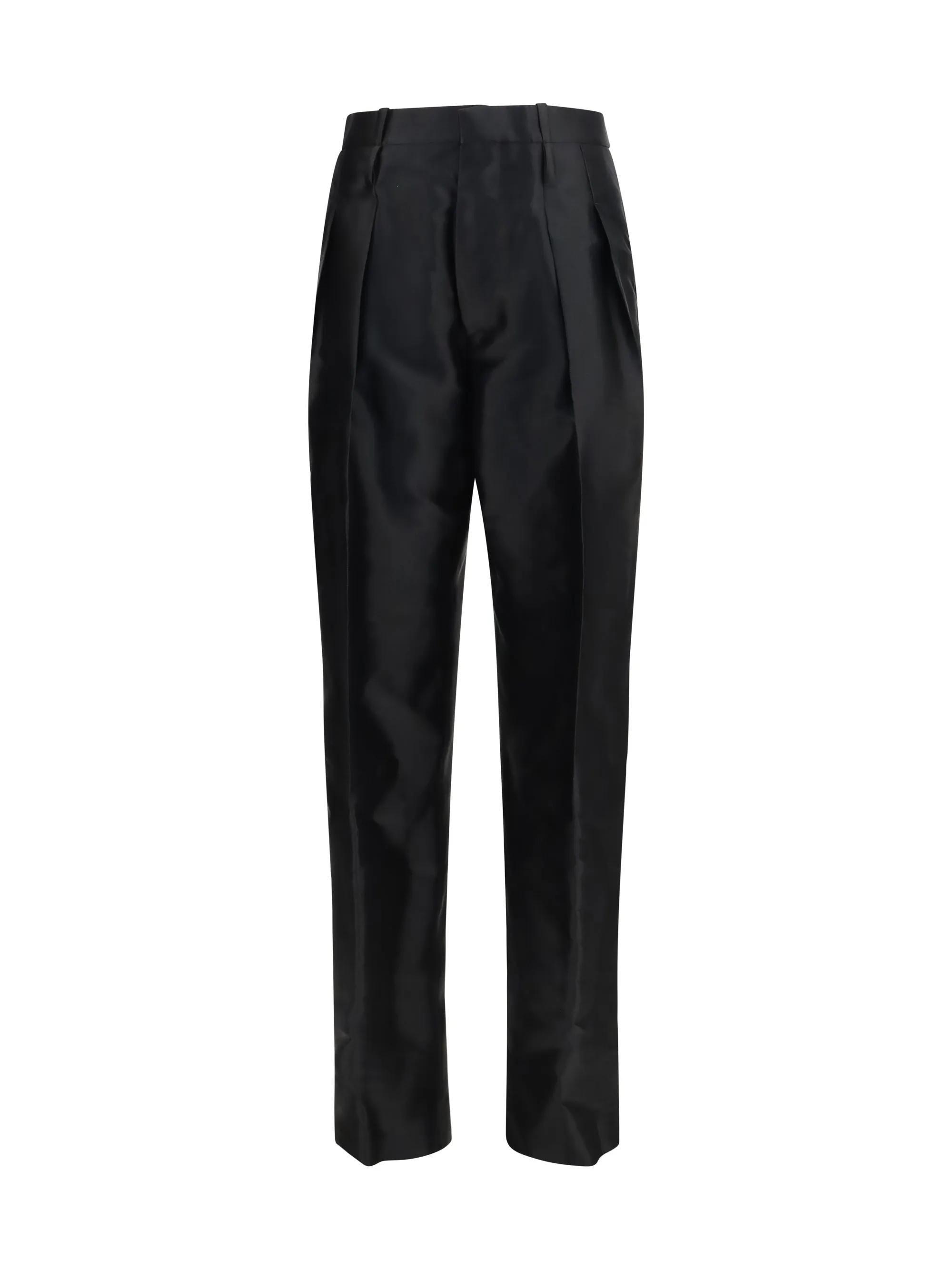 Tapered Wool Trousers Double Black sold by Lord & Taylor