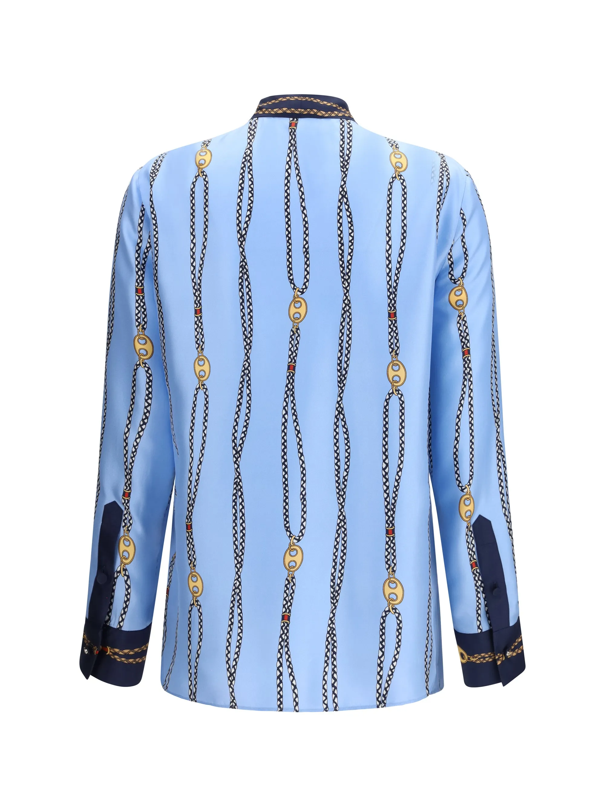 Printed Silk Shirt Azure/Blue/Multicolour sold by Lord & Taylor product image thumbnail 2
