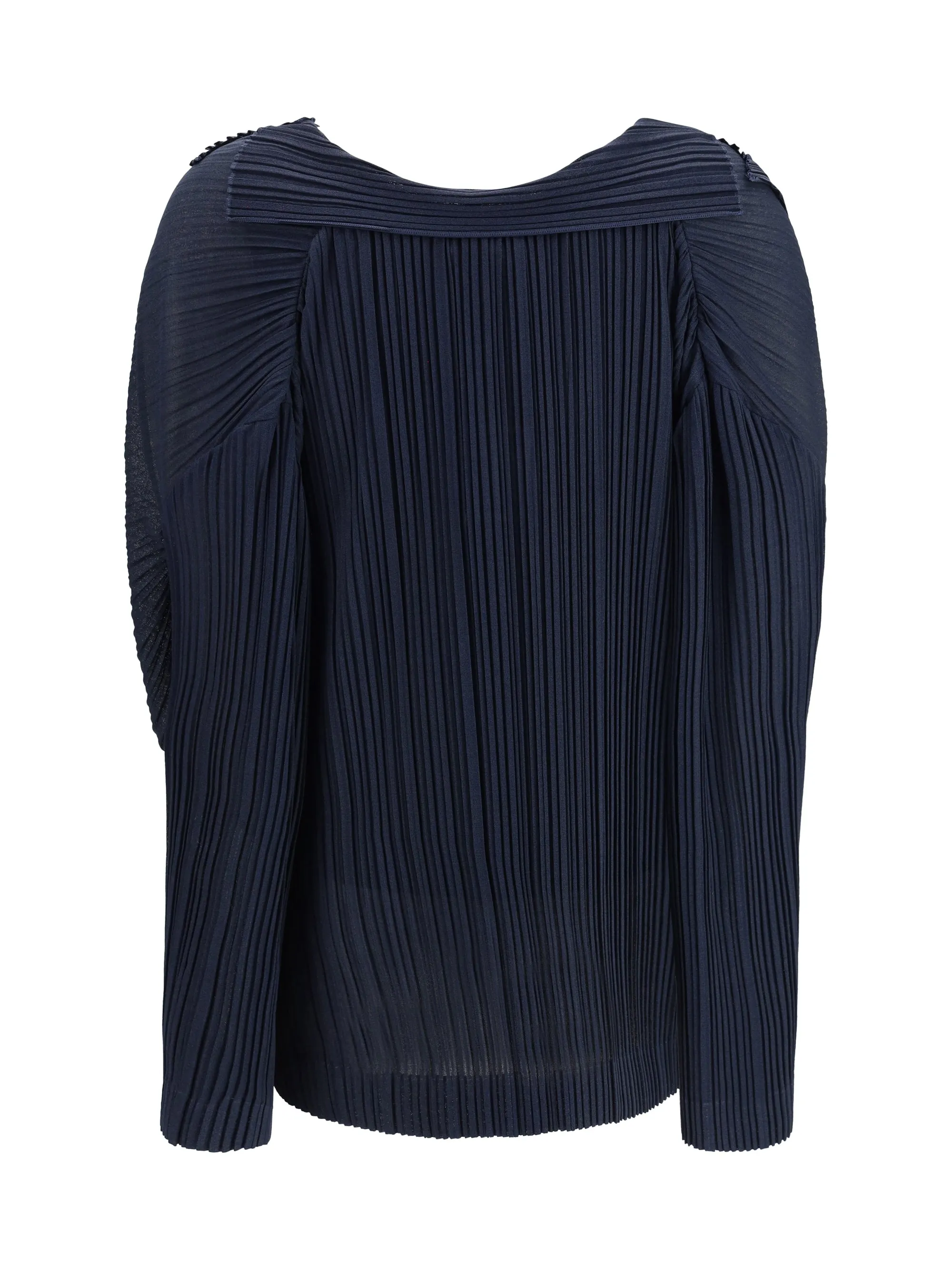 Pleated Blouse Maritime Blue sold by Lord & Taylor product image thumbnail 2