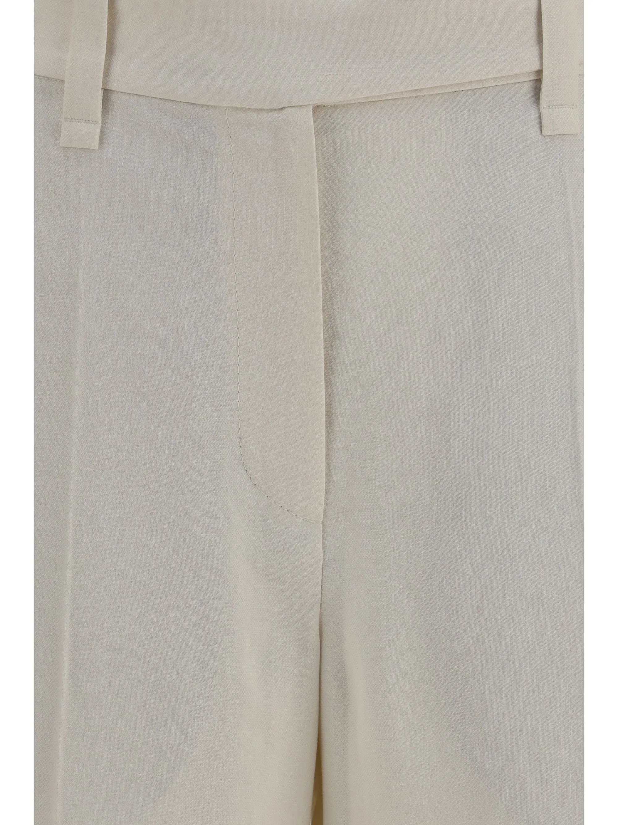 Cigarette Pants Viscose-Linen Cream sold by Lord & Taylor product image thumbnail 3
