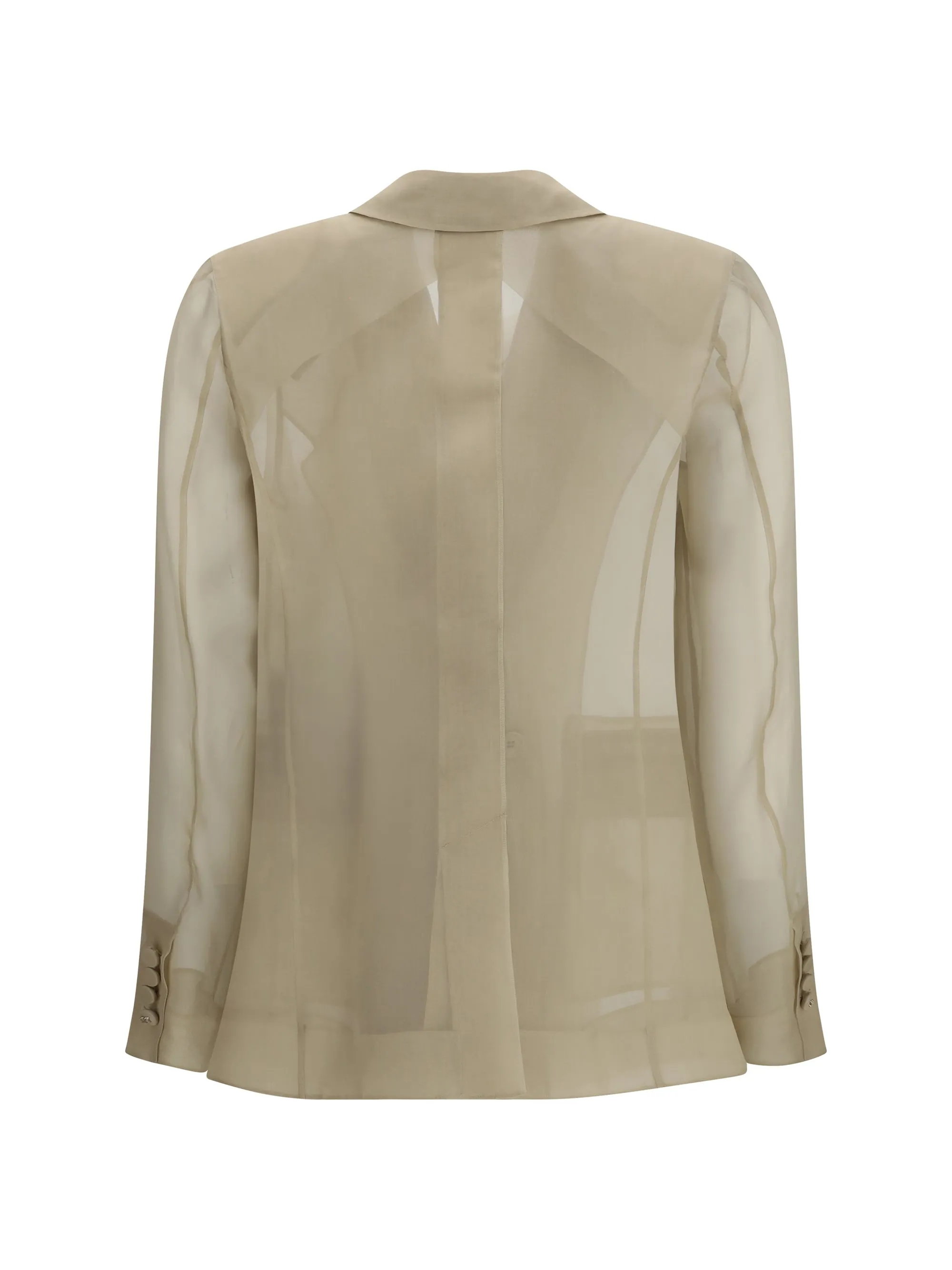Jacket Slogan Silk Organza Sand sold by Lord & Taylor product image thumbnail 3