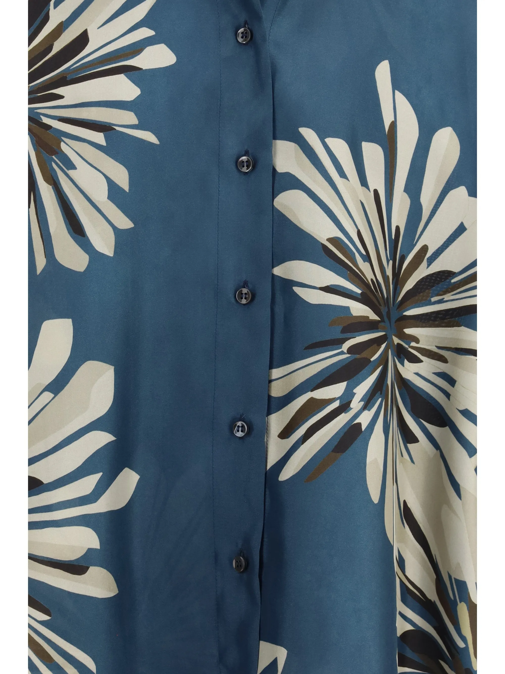 Shirt Floral Silk Blue sold by Lord & Taylor product image thumbnail 3