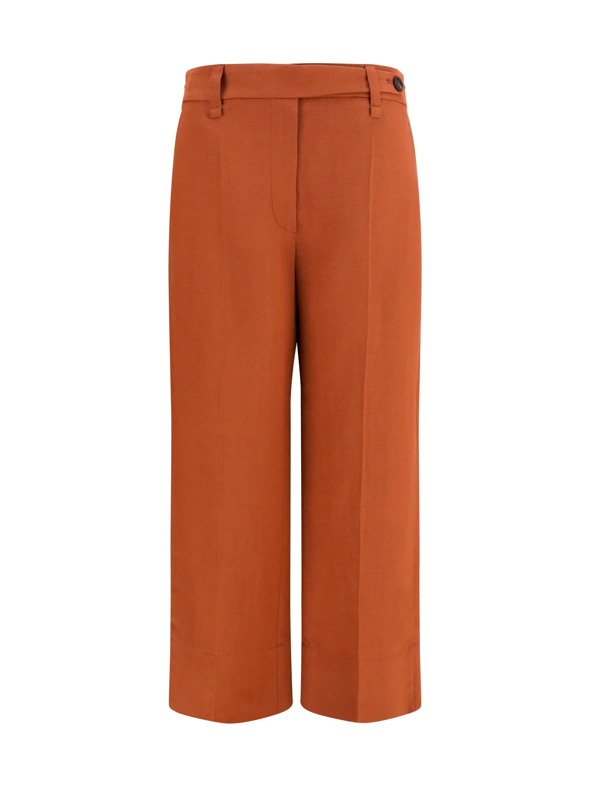 Cigarette Pants Firebrick Viscose-Linen sold by Lord & Taylor
