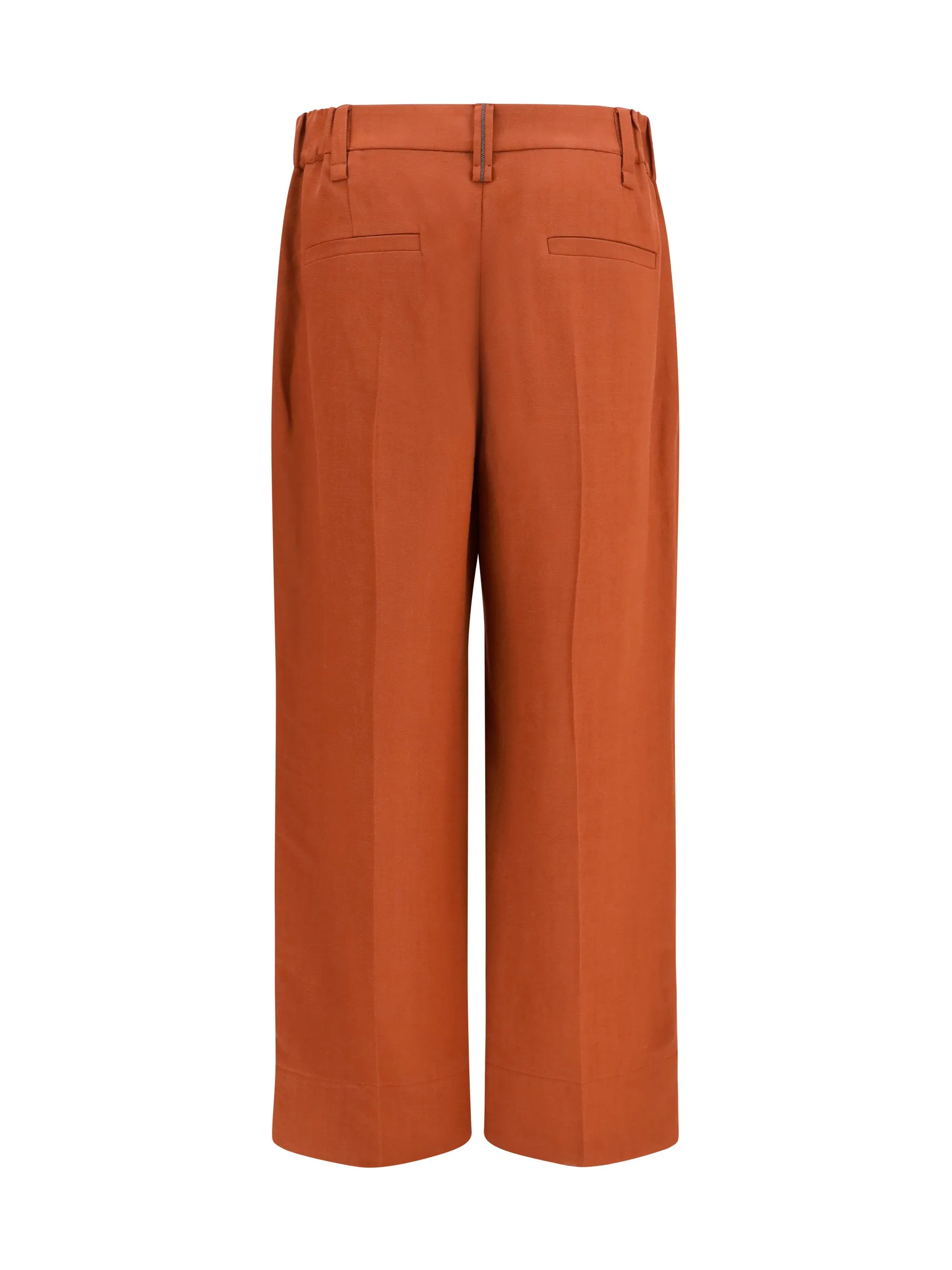 Cigarette Pants Firebrick Viscose-Linen sold by Lord & Taylor product image thumbnail 2