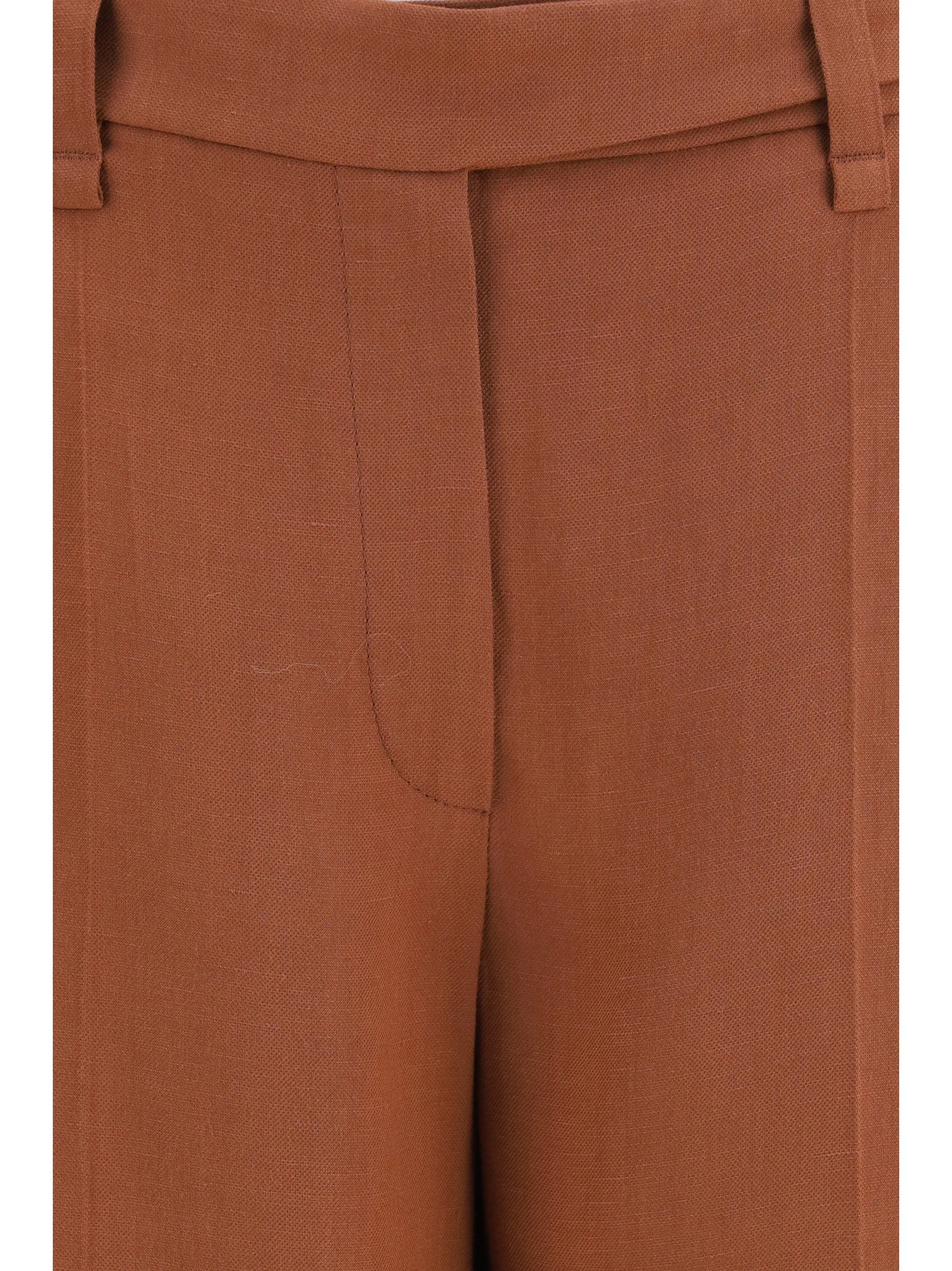 Cigarette Pants Firebrick Viscose-Linen sold by Lord & Taylor product image thumbnail 3