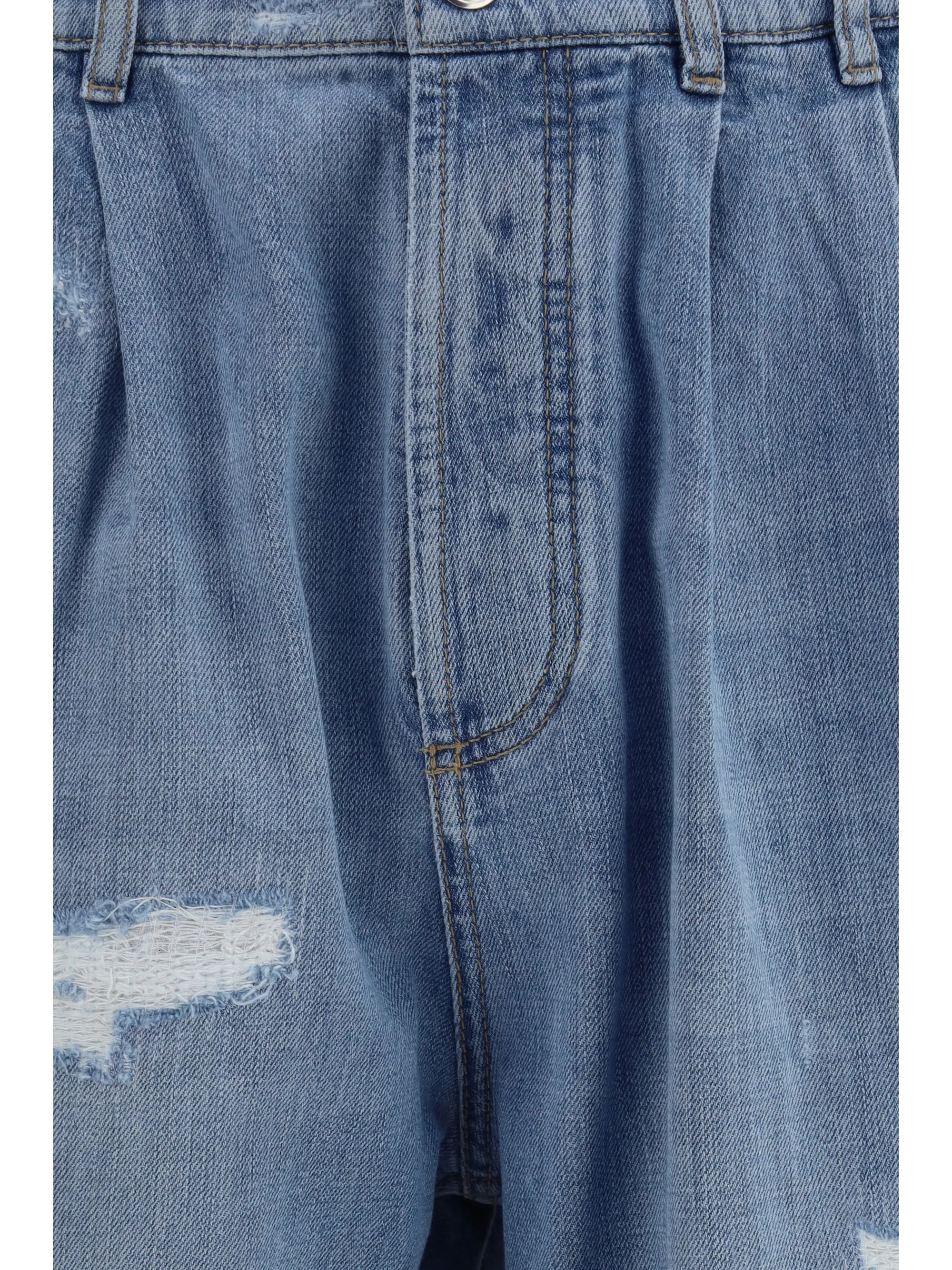 Jeans Worn-Effect Light Denim sold by Lord & Taylor product image thumbnail 2