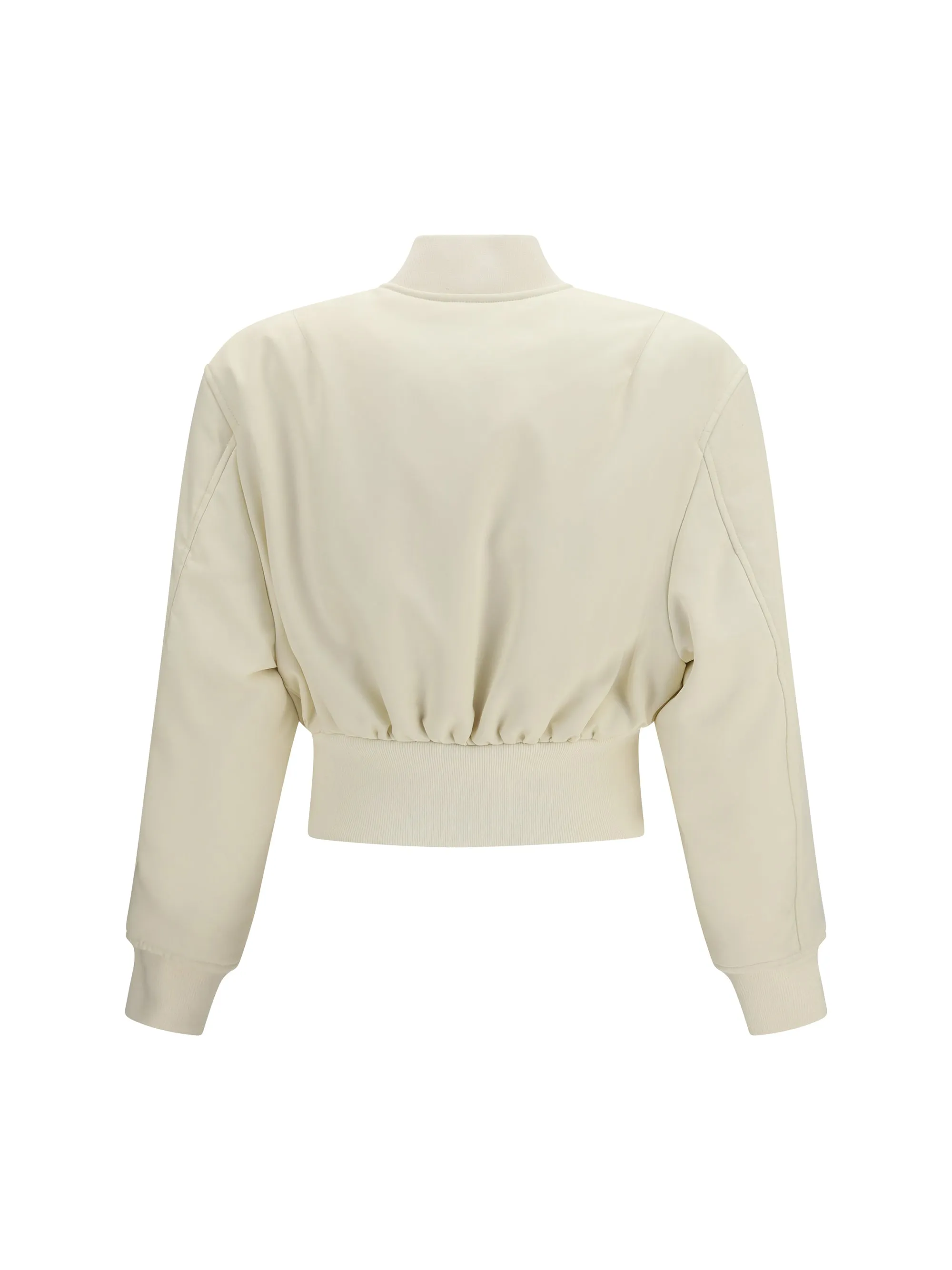 Cropped Bomber Jacket Ivory sold by Lord & Taylor product image thumbnail 2