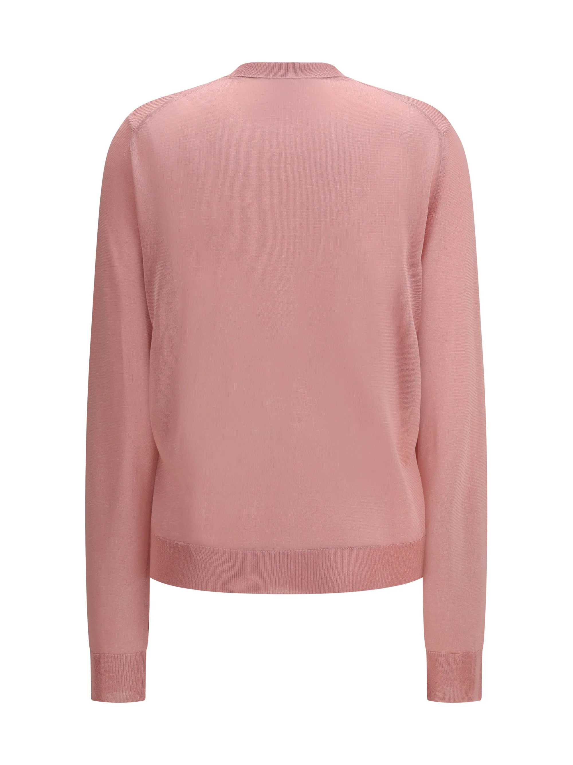 Crewneck Cardigan Viscose Pink sold by Lord & Taylor product image thumbnail 3