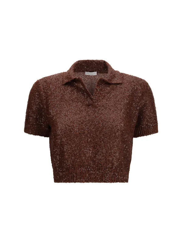 Top in Linen, Cashmere and Silk — Mulberry made by Brunello Cucinelli