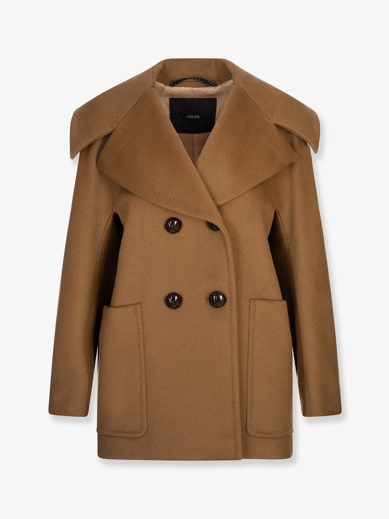 Coat Mario Double-Breasted Cashmere Brown sold by Lord & Taylor