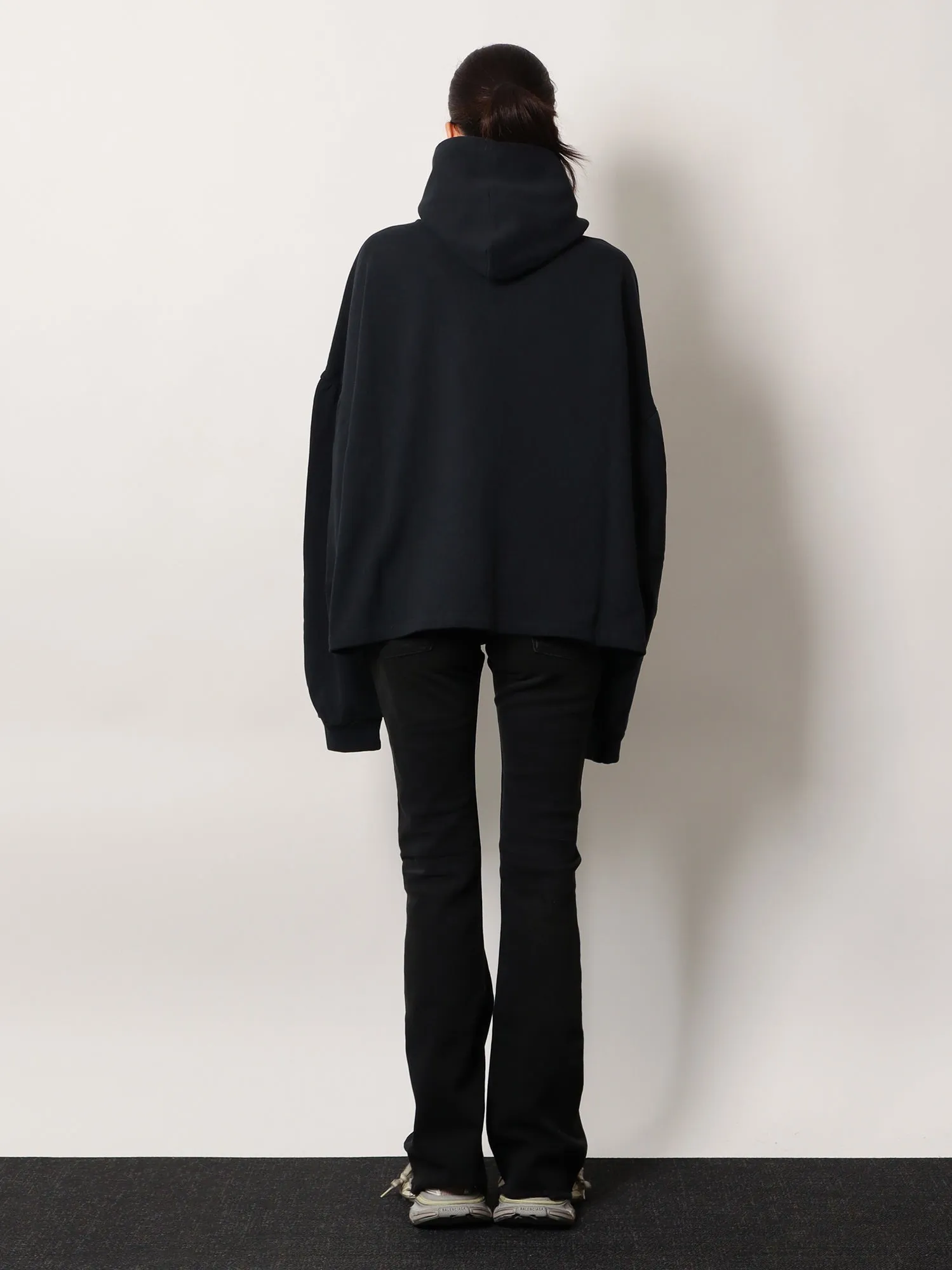 Sweatshirt Cropped Cotton Black sold by Lord & Taylor product image thumbnail 3