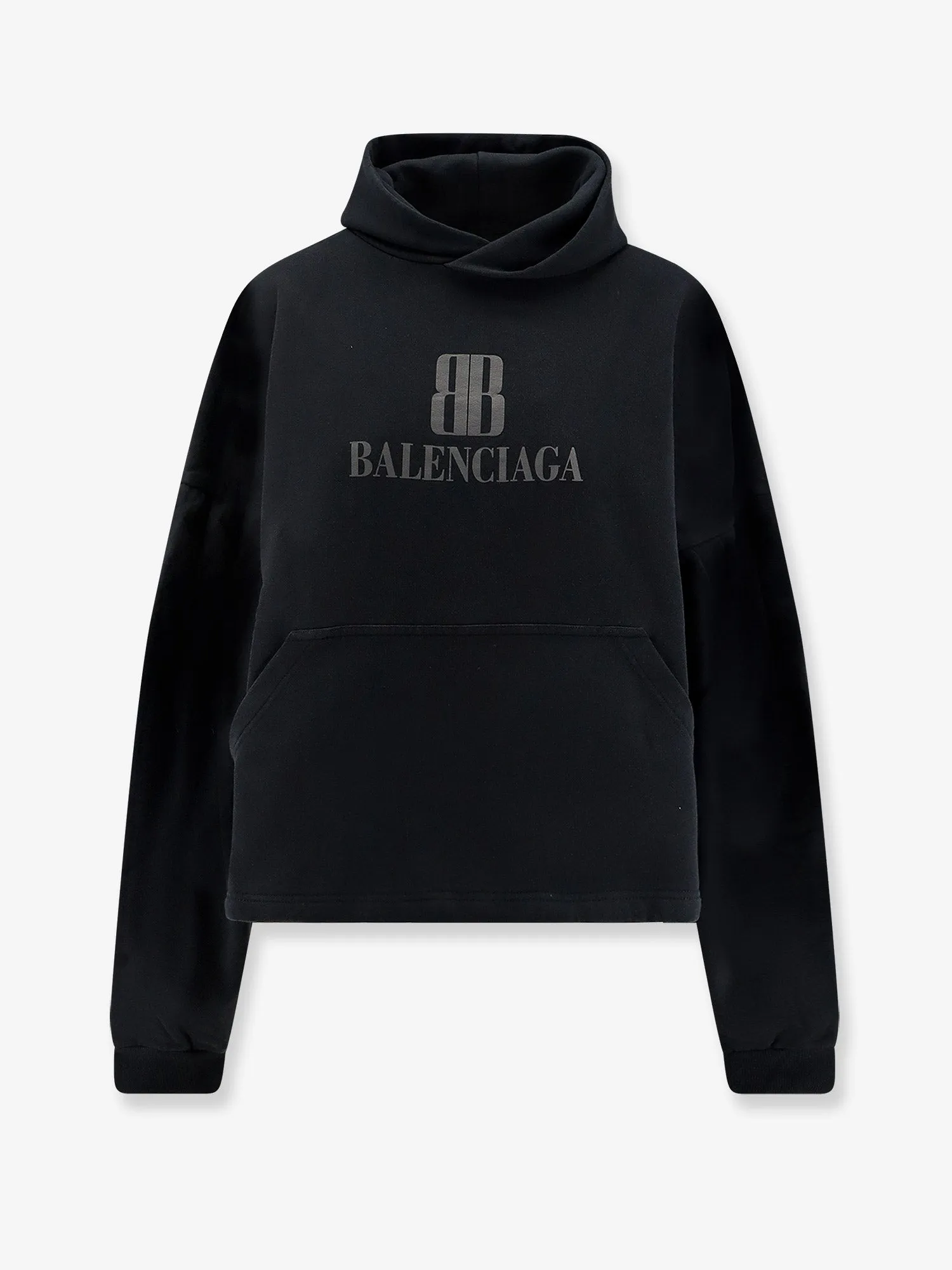Sweatshirt Cropped Cotton Black sold by Lord & Taylor