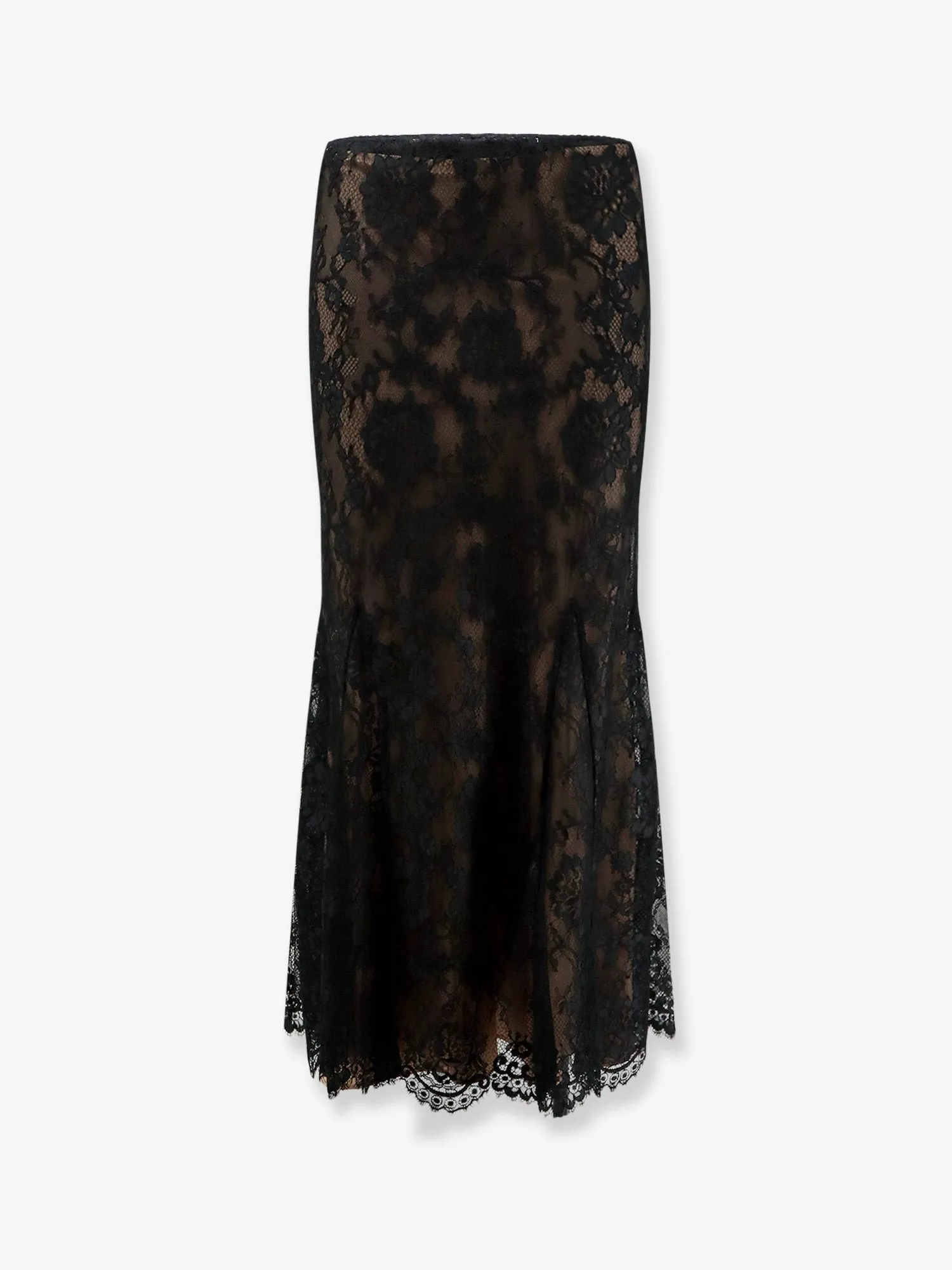 Skirt Lace Midi Black sold by Lord & Taylor