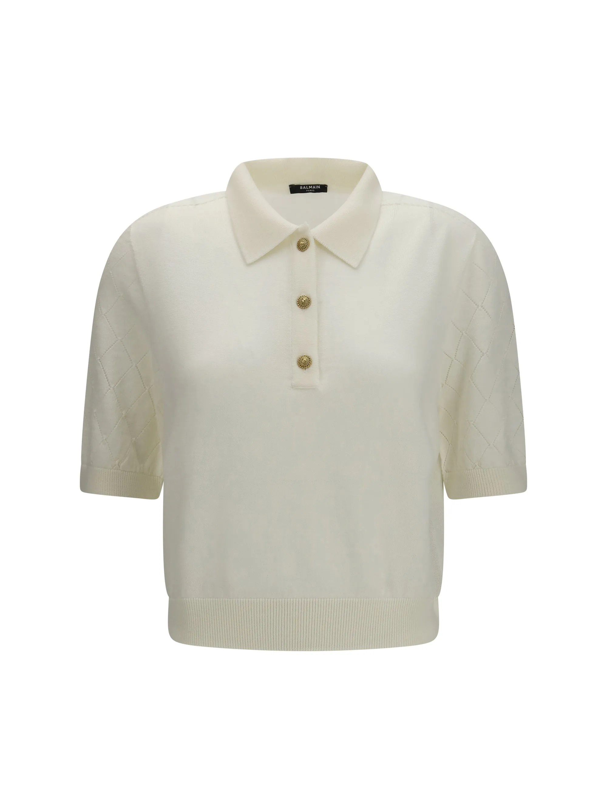 Polo Top Wool White sold by Lord & Taylor