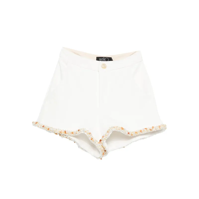 Short with Beaded Trim and Scalloped Hem made by PatBO