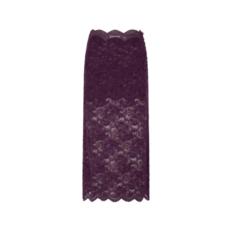 Skirt Purple Lace made by Rabanne