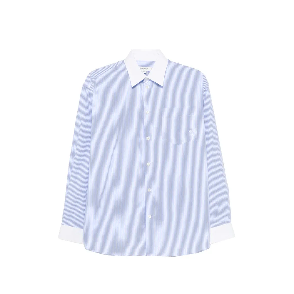 Shirt Cotton White/Blue sold by Lord & Taylor