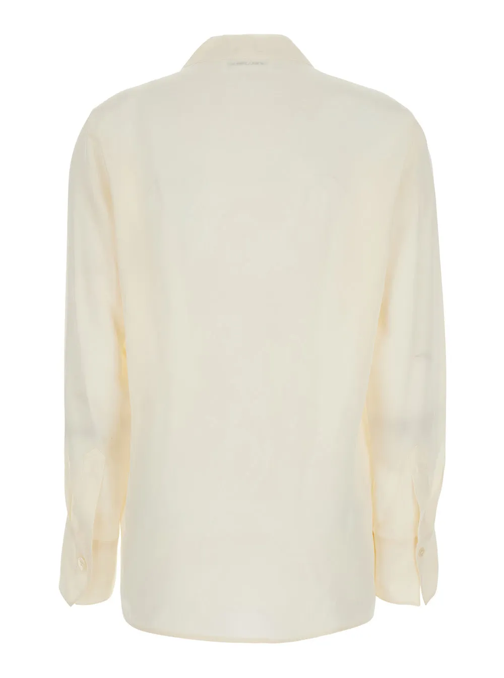 Blouse V-Neck Silk White sold by Lord & Taylor
