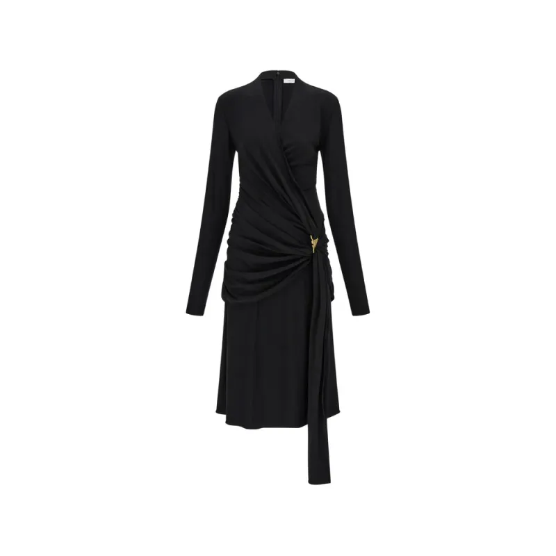 Dress Viscose Jersey Black made by Salvatore Ferragamo
