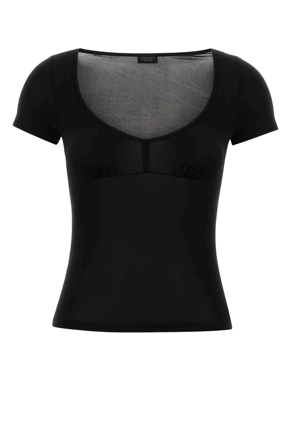 BLACK STRETCH JERSEY T-SHIRT sold by Lord & Taylor