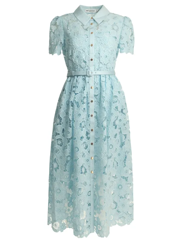 LACE MIDI DRESS made by Self-Portrait