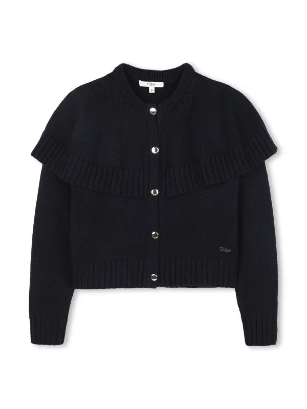 Cardigan Tricot Blue made by Chloe