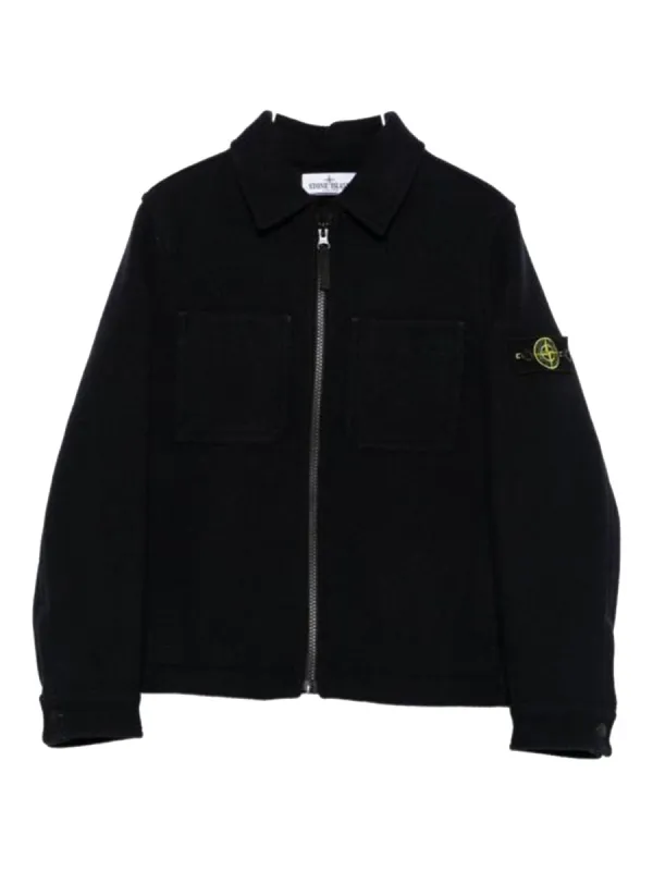Jacket Virgin Wool Blue made by Stone Island