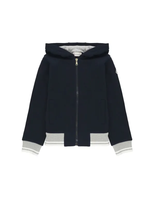 Hoodie Logo Blue made by Moncler
