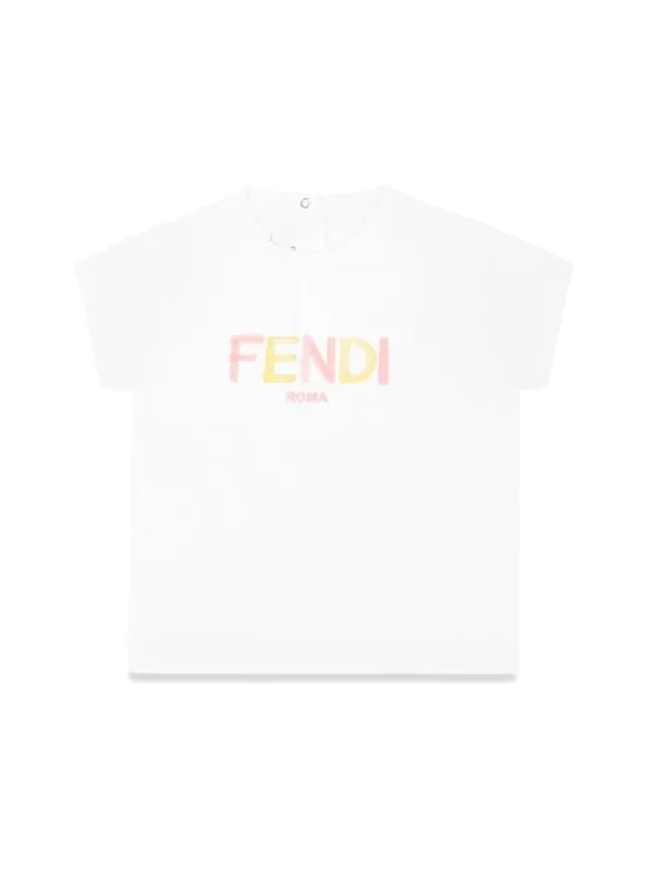 T-Shirt Dyed Jersey White made by Fendi