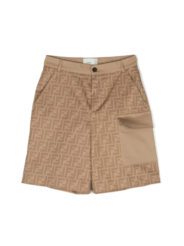 Bermuda Shorts Gabardine Beige made by Fendi