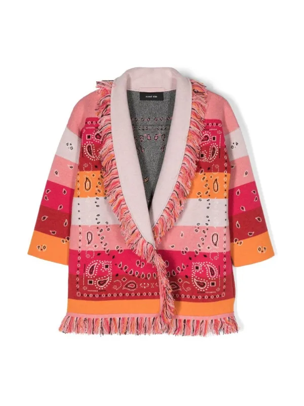 Cardigan Bandana Jacquard Multicolour made by ALANUI