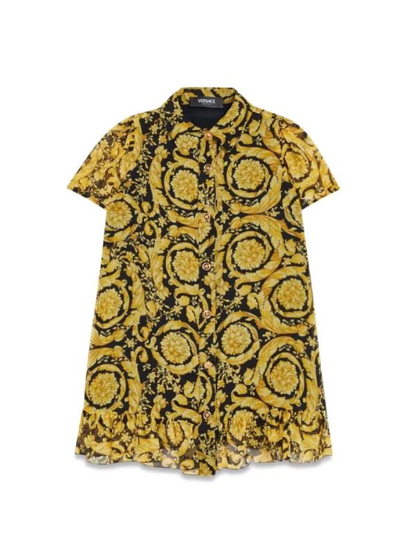 Dress Black Silk made by Versace