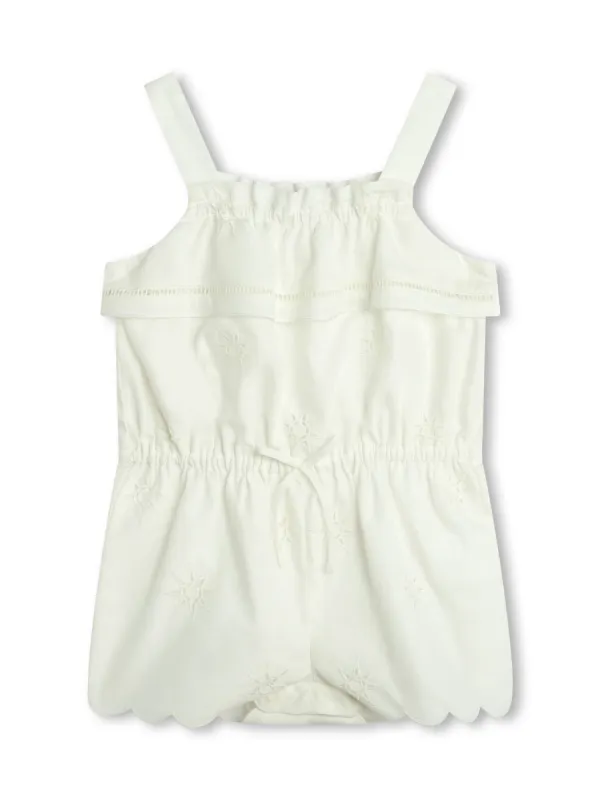 Cotton Jumpsuit White made by Chloe