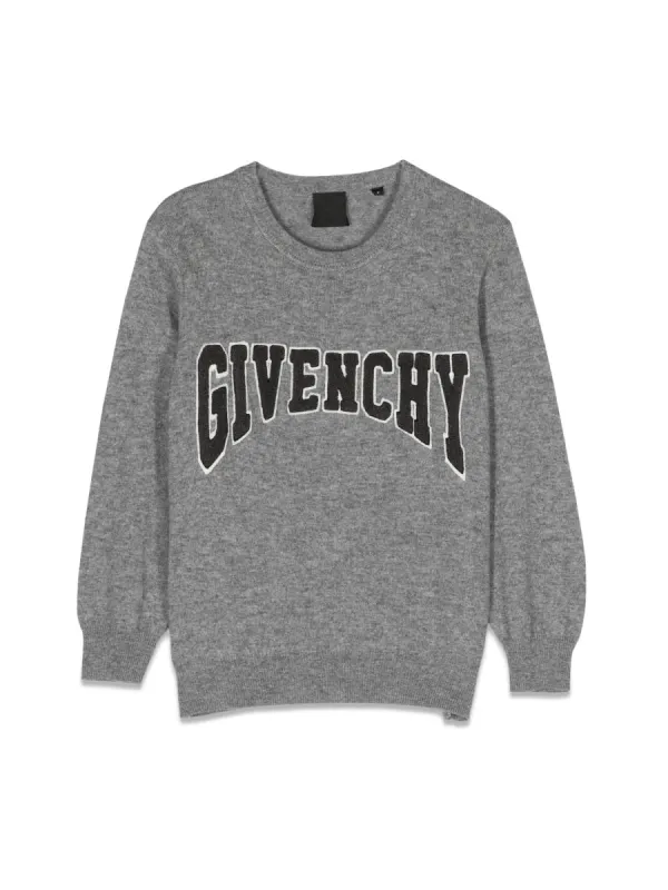 Crew Neck Pullover Grey made by Givenchy