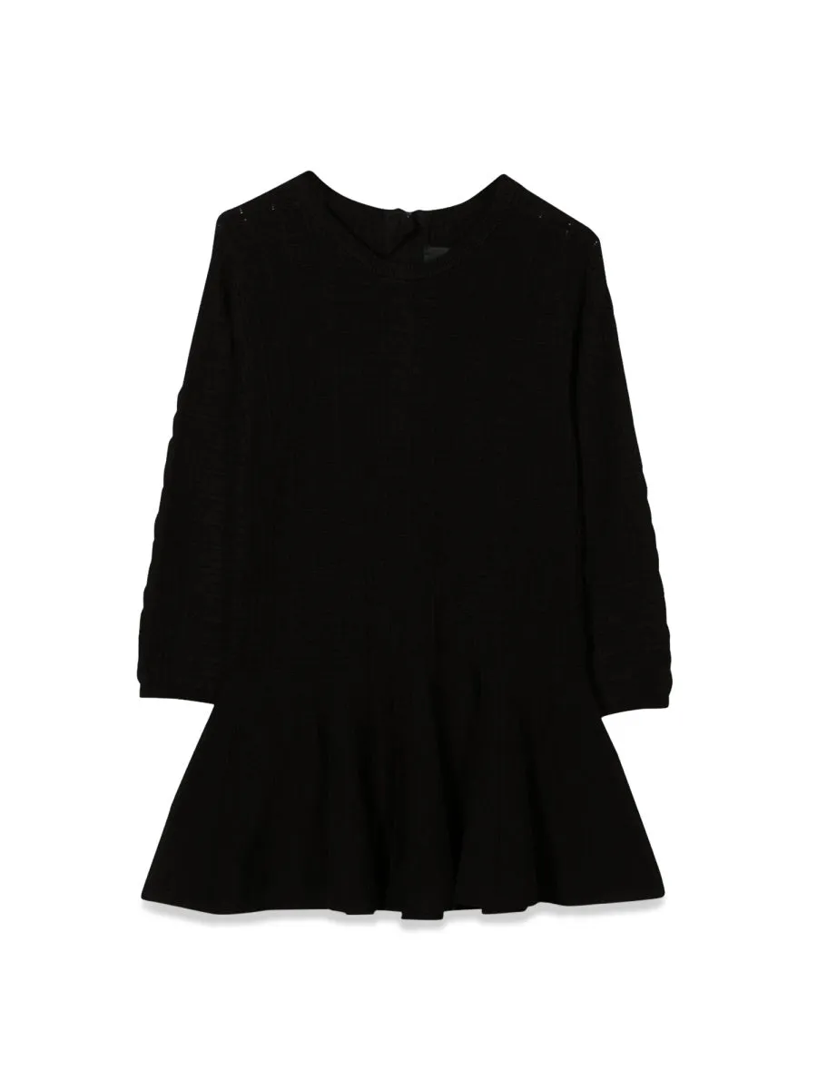 Long-Sleeved Viscose Dress Black sold by Lord & Taylor