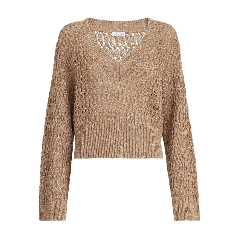 Sweater Linen Neutrals made by Brunello Cucinelli