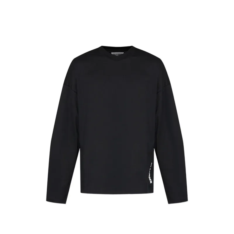 T-shirt Black Cotton made by Jil Sander