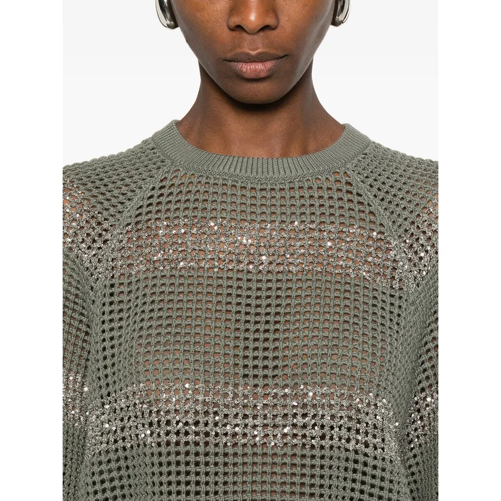 Sweater Open-Knit Green sold by Lord & Taylor product image thumbnail 4
