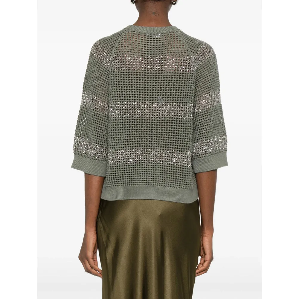Sweater Open-Knit Green sold by Lord & Taylor product image thumbnail 5