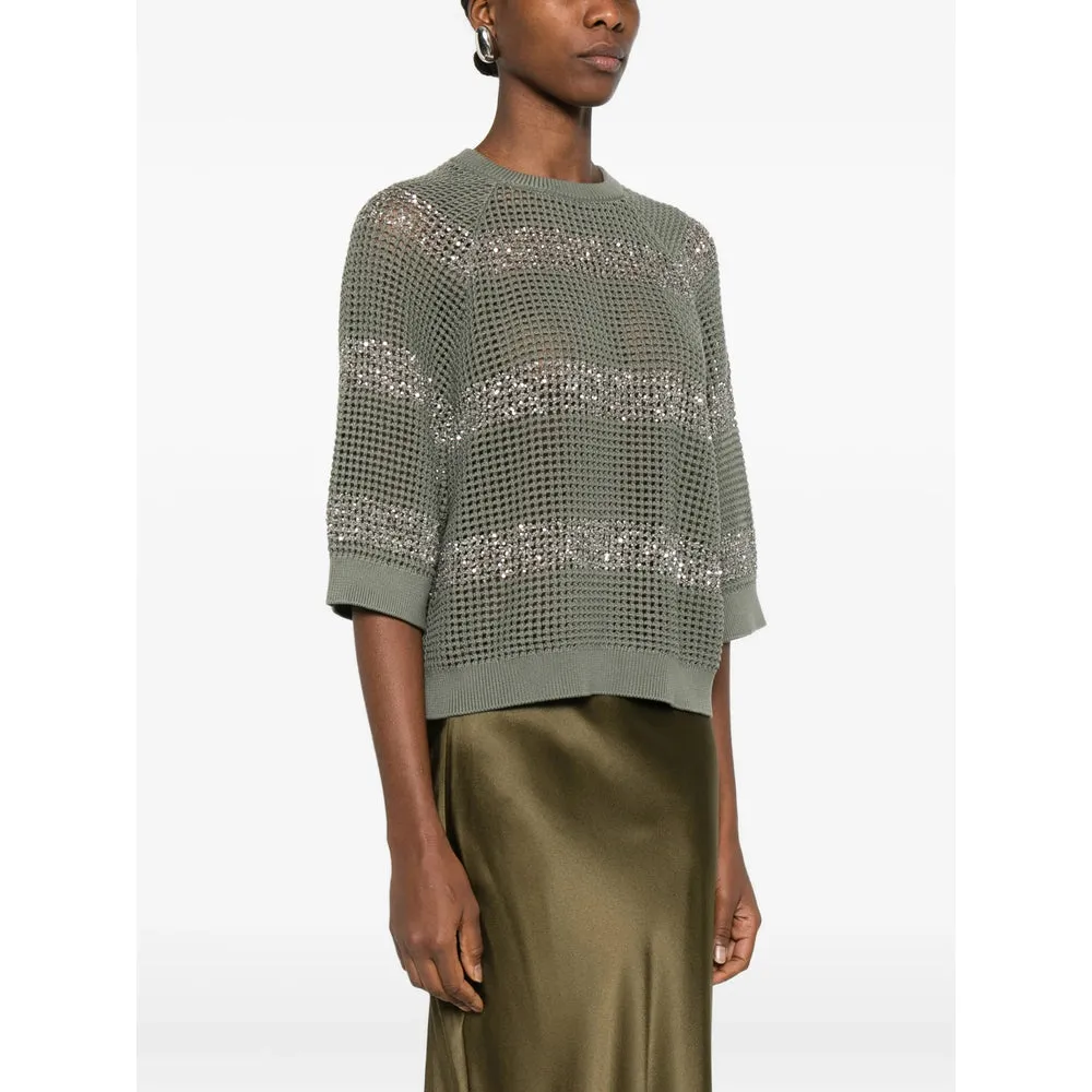 Sweater Open-Knit Green sold by Lord & Taylor product image thumbnail 3