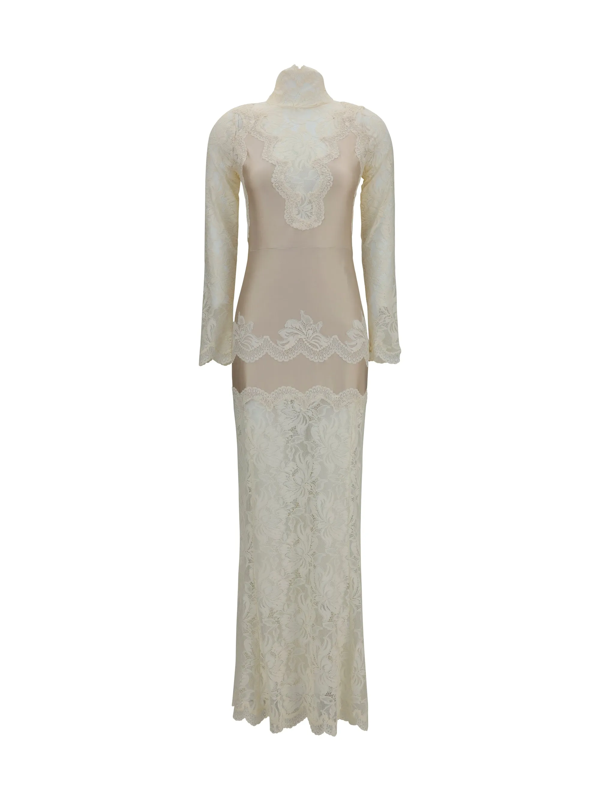 Dress, Lace and Jersey, Ivory sold by Lord & Taylor