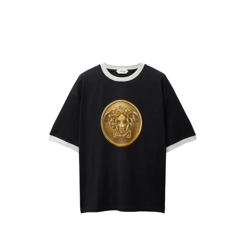 T-shirt Medusa Coin Black made by Versace