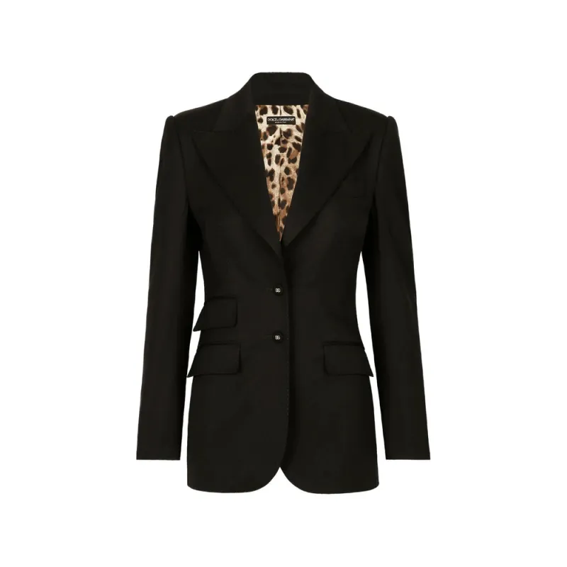 Blazer Black Satin Lining made by Dolce & Gabanna