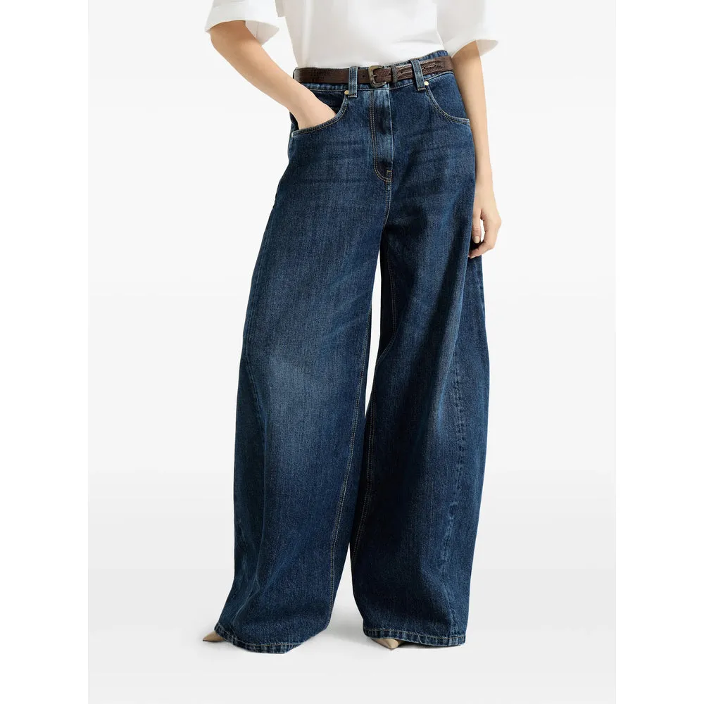 Wide-Leg Jeans Blue sold by Lord & Taylor product image thumbnail 2