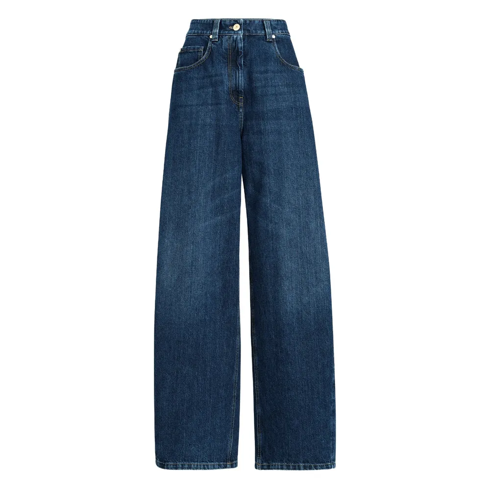 Wide-Leg Jeans Blue sold by Lord & Taylor