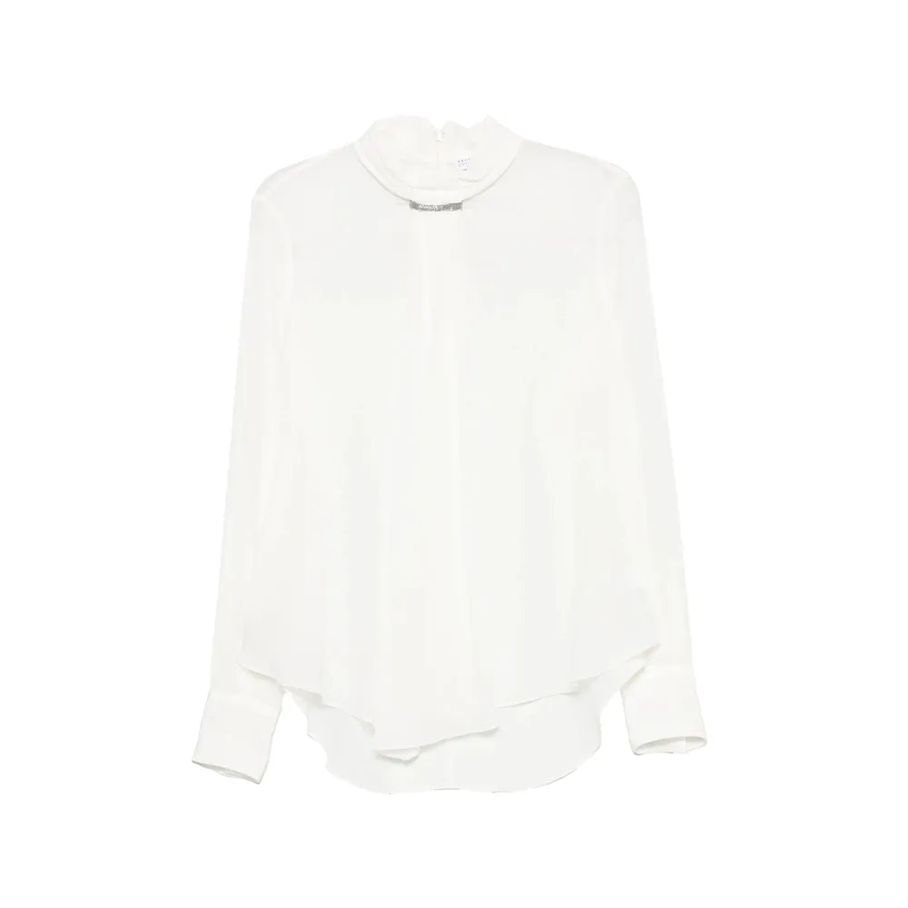 Shirt in White Silk sold by Lord & Taylor