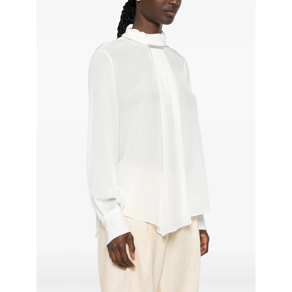 Shirt in White Silk sold by Lord & Taylor product image thumbnail 5