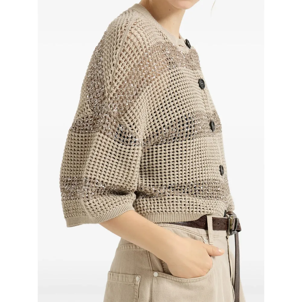 Cropped Button Fastening Sweater sold by Lord & Taylor product image thumbnail 4