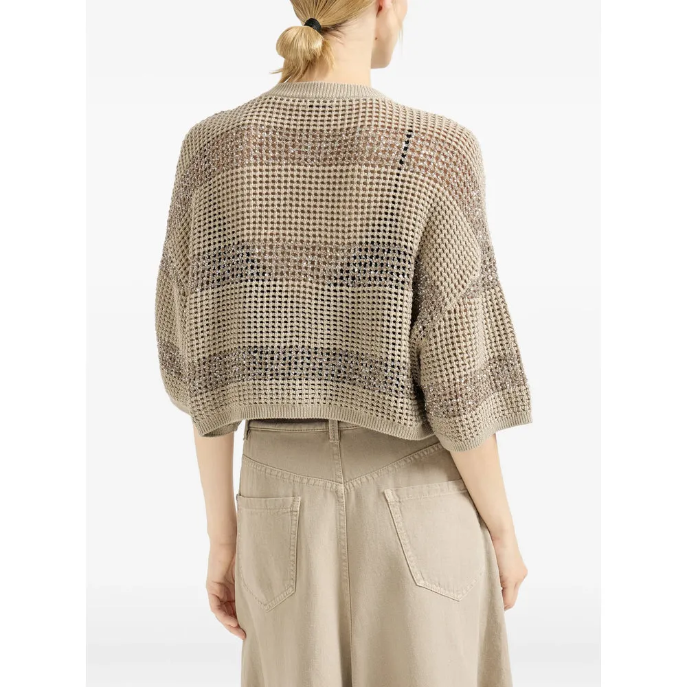 Cropped Button Fastening Sweater sold by Lord & Taylor product image thumbnail 2