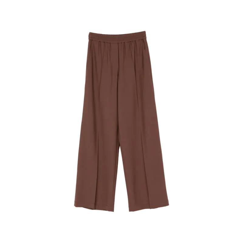 Trousers Wide-Leg Brown made by Brunello Cucinelli